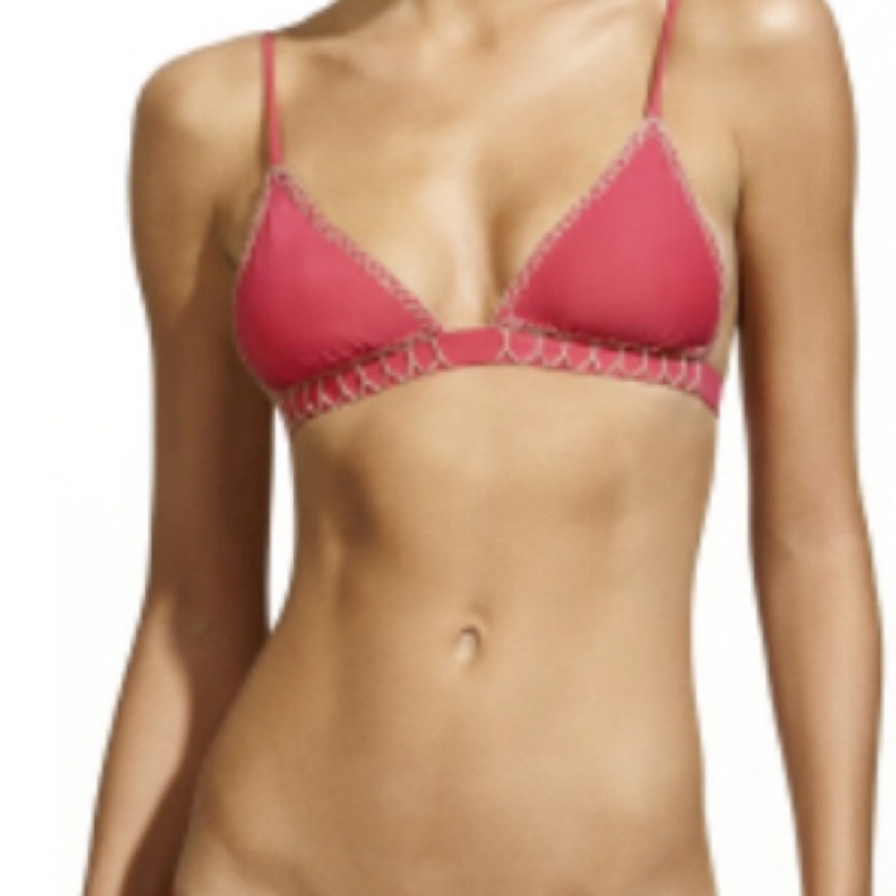 SOFIA by ViX Pink triangle bikini top